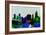 Tulsa City Skyline-NaxArt-Framed Art Print