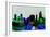 Tulsa City Skyline-NaxArt-Framed Art Print