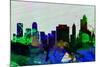 Tulsa City Skyline-NaxArt-Mounted Art Print