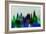 Tulsa Downtown Skyline-NaxArt-Framed Art Print