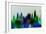 Tulsa Downtown Skyline-NaxArt-Framed Art Print