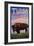 Tulsa, Oklahoma - Buffalo and Sunset-Lantern Press-Framed Art Print