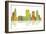 Tulsa Oklahoma Skyline 1-Marlene Watson-Framed Giclee Print