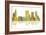 Tulsa Oklahoma Skyline 1-Marlene Watson-Framed Giclee Print