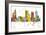 Tulsa Oklahoma Skyline MCLR 1-Marlene Watson-Framed Giclee Print