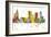 Tulsa Oklahoma Skyline MCLR 1-Marlene Watson-Framed Giclee Print