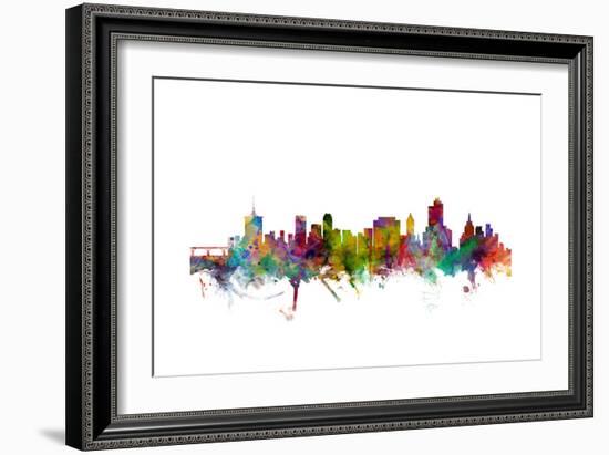 Tulsa Oklahoma Skyline-Michael Tompsett-Framed Art Print