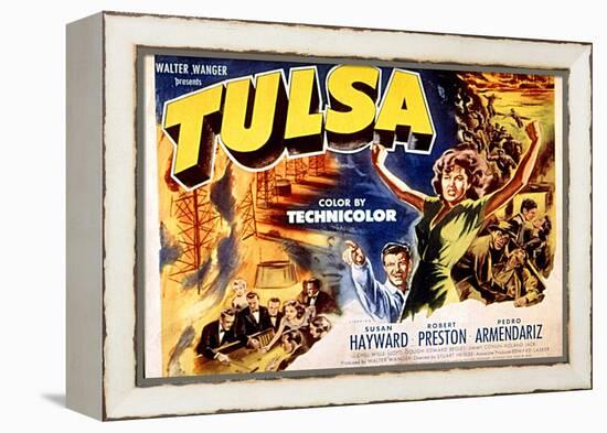 Tulsa, Robert Preston, Susan Hayward, 1949-null-Framed Stretched Canvas