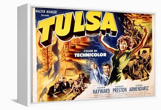 Tulsa, Robert Preston, Susan Hayward, 1949-null-Framed Stretched Canvas