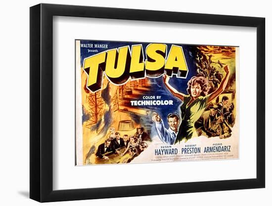 Tulsa, Robert Preston, Susan Hayward, 1949-null-Framed Photo