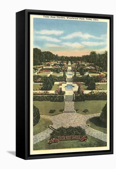 Tulsa Rose Garden-null-Framed Stretched Canvas