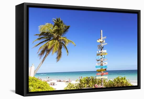 Tulum beach, Quintana Roo, Mexico-Matteo Colombo-Framed Premier Image Canvas