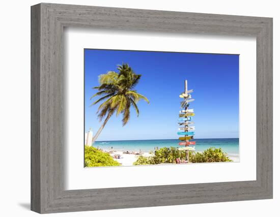 Tulum beach, Quintana Roo, Mexico-Matteo Colombo-Framed Photographic Print