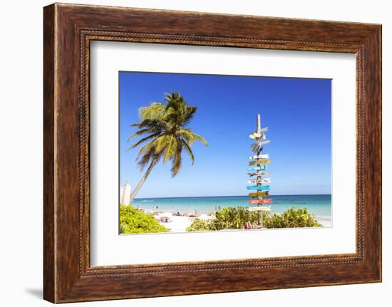 Tulum beach, Quintana Roo, Mexico-Matteo Colombo-Framed Photographic Print