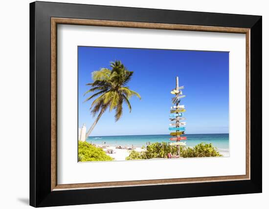 Tulum beach, Quintana Roo, Mexico-Matteo Colombo-Framed Photographic Print