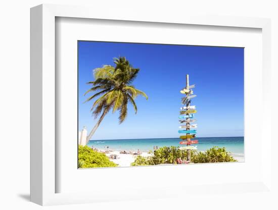 Tulum beach, Quintana Roo, Mexico-Matteo Colombo-Framed Photographic Print