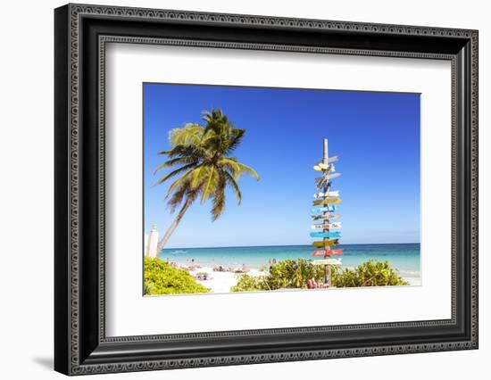 Tulum beach, Quintana Roo, Mexico-Matteo Colombo-Framed Photographic Print