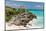 Tulum Mexico Beach Mayan Ruins-null-Mounted Art Print