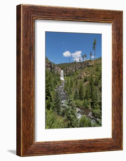 Tumalo Falls, a 97-foot waterfall on Tumalo Creek, in the Cascade Range west of Bend, Oregon, Unite-Martin Child-Framed Photographic Print