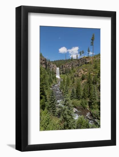 Tumalo Falls, a 97-foot waterfall on Tumalo Creek, in the Cascade Range west of Bend, Oregon, Unite-Martin Child-Framed Photographic Print