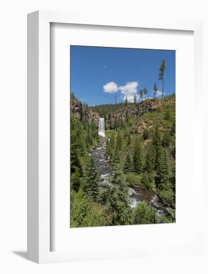 Tumalo Falls, a 97-foot waterfall on Tumalo Creek, in the Cascade Range west of Bend, Oregon, Unite-Martin Child-Framed Photographic Print