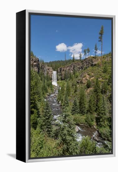 Tumalo Falls, a 97-foot waterfall on Tumalo Creek, in the Cascade Range west of Bend, Oregon, Unite-Martin Child-Framed Premier Image Canvas