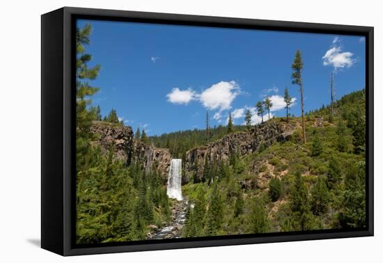 Tumalo Falls, a 97-foot waterfall on Tumalo Creek, in the Cascade Range west of Bend, Oregon, Unite-Martin Child-Framed Premier Image Canvas