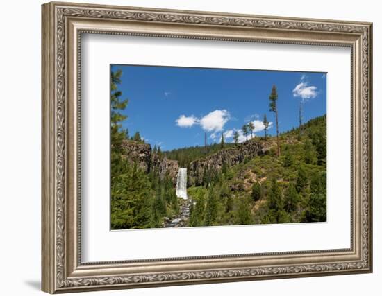 Tumalo Falls, a 97-foot waterfall on Tumalo Creek, in the Cascade Range west of Bend, Oregon, Unite-Martin Child-Framed Photographic Print