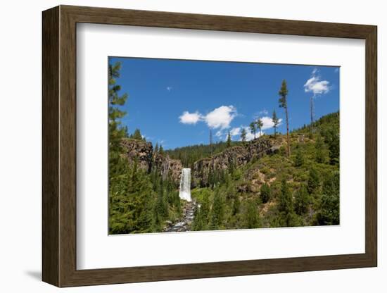 Tumalo Falls, a 97-foot waterfall on Tumalo Creek, in the Cascade Range west of Bend, Oregon, Unite-Martin Child-Framed Photographic Print
