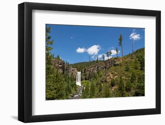 Tumalo Falls, a 97-foot waterfall on Tumalo Creek, in the Cascade Range west of Bend, Oregon, Unite-Martin Child-Framed Photographic Print