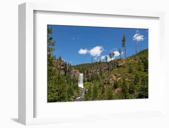 Tumalo Falls, a 97-foot waterfall on Tumalo Creek, in the Cascade Range west of Bend, Oregon, Unite-Martin Child-Framed Photographic Print