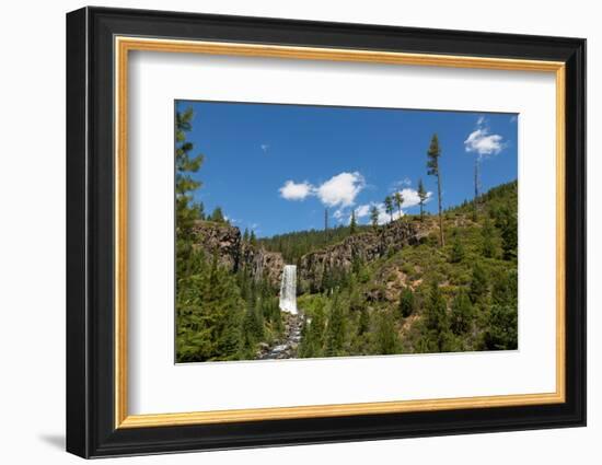 Tumalo Falls, a 97-foot waterfall on Tumalo Creek, in the Cascade Range west of Bend, Oregon, Unite-Martin Child-Framed Photographic Print