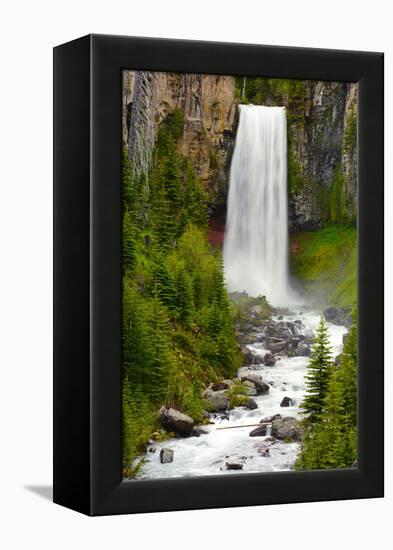 Tumalo Falls, Deschutes County, Oregon, USA-Michel Hersen-Framed Premier Image Canvas