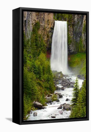 Tumalo Falls, Deschutes County, Oregon, USA-Michel Hersen-Framed Premier Image Canvas