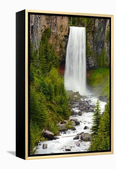 Tumalo Falls, Deschutes County, Oregon, USA-Michel Hersen-Framed Premier Image Canvas