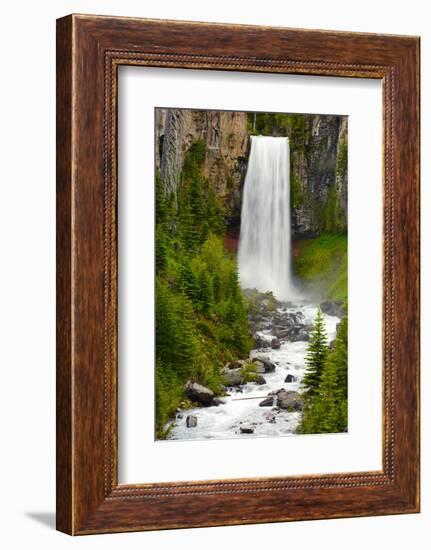 Tumalo Falls, Deschutes County, Oregon, USA-Michel Hersen-Framed Photographic Print