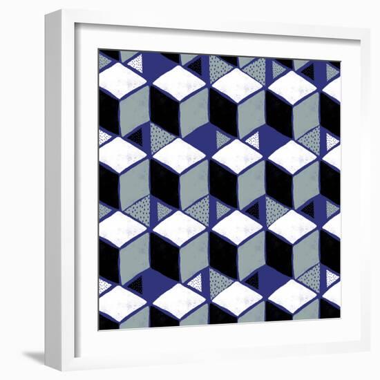 Tumbling Blocks I-null-Framed Giclee Print