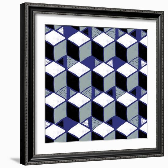 Tumbling Blocks I-null-Framed Giclee Print