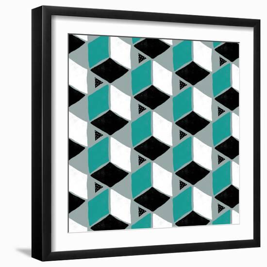 Tumbling Blocks II-null-Framed Giclee Print