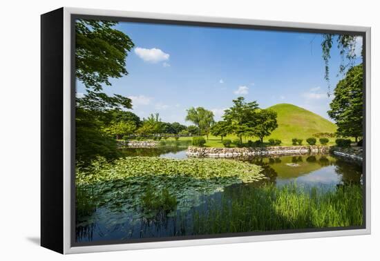 Tumuli Park with its Tombs from the Shilla Monarchs-Michael-Framed Premier Image Canvas