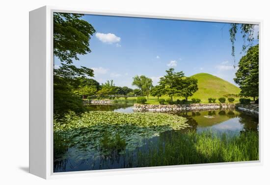 Tumuli Park with its Tombs from the Shilla Monarchs-Michael-Framed Premier Image Canvas