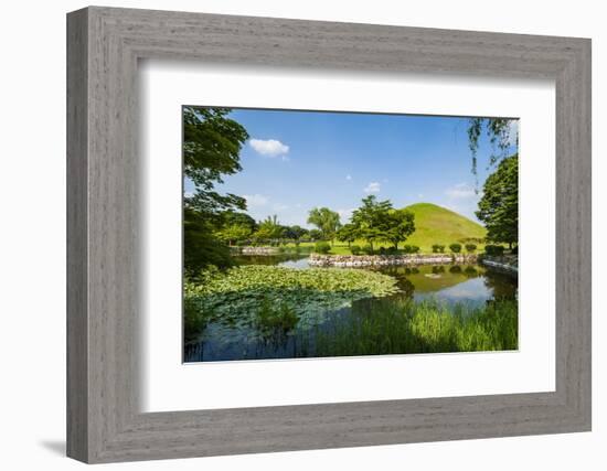 Tumuli Park with its Tombs from the Shilla Monarchs-Michael-Framed Photographic Print