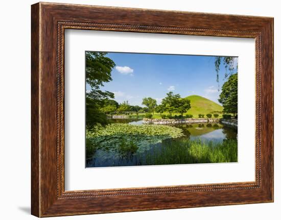 Tumuli Park with its Tombs from the Shilla Monarchs-Michael-Framed Photographic Print