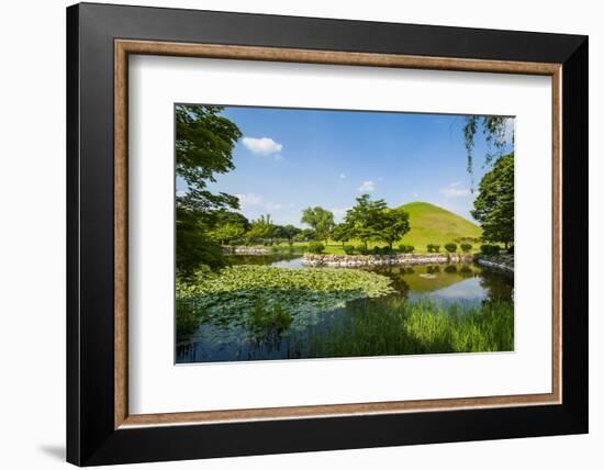 Tumuli Park with its Tombs from the Shilla Monarchs-Michael-Framed Photographic Print