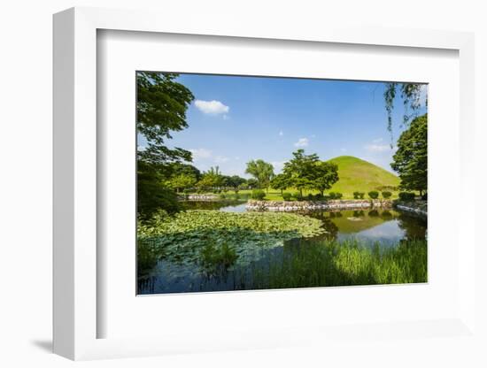 Tumuli Park with its Tombs from the Shilla Monarchs-Michael-Framed Photographic Print