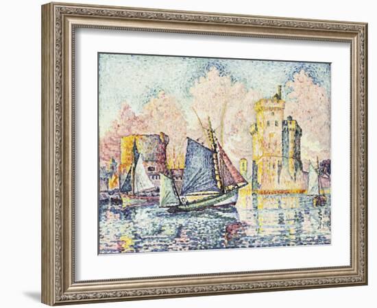 Tuna Boat Entering the Port of La Rochelle-Paul Signac-Framed Giclee Print