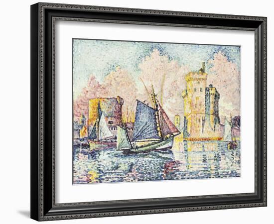 Tuna Boat Entering the Port of La Rochelle-Paul Signac-Framed Giclee Print