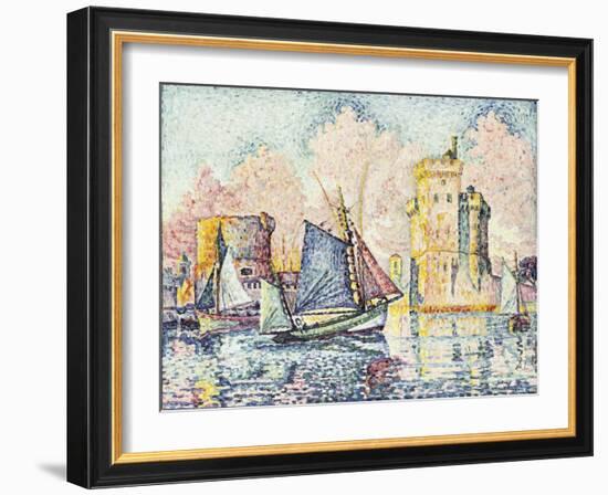 Tuna Boat Entering the Port of La Rochelle-Paul Signac-Framed Giclee Print