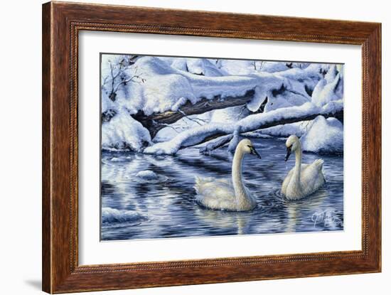 Tundra Swans-Jeff Tift-Framed Giclee Print