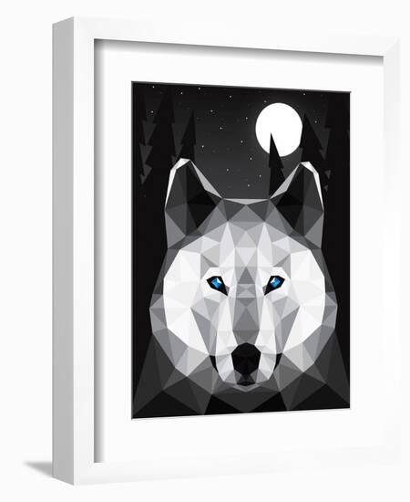 Tundra Wolf-Davies Babies-Framed Art Print